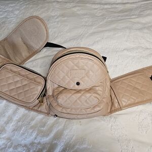 Tushbaby blush quilted hip carrier